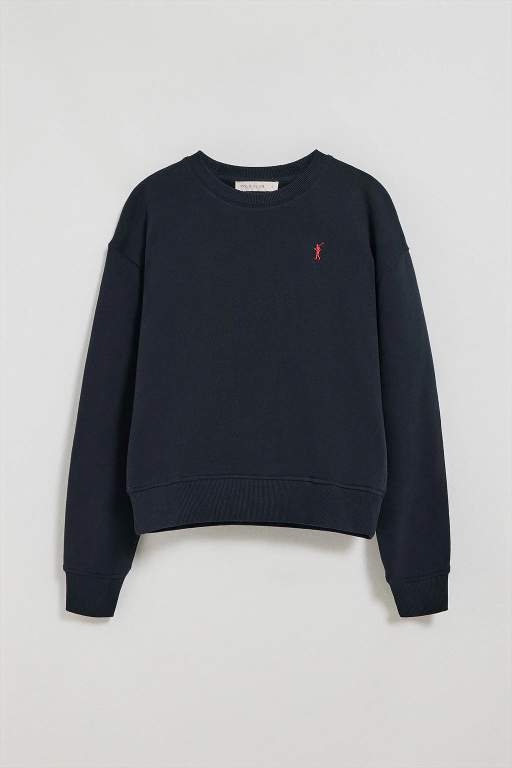 Navy-blue round-neck sweatshirt with Rigby Go embroidered logo - Image 6