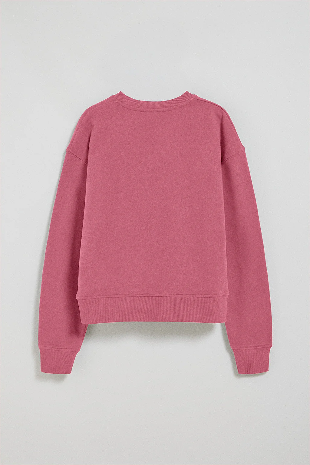 Wine-pink round-neck sweatshirt with Rigby Go embroidered logo - Image 7