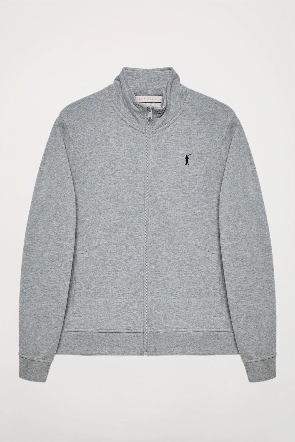 Grey-vigore high-neck open sweatshirt with Rigby Go logo - Image 7