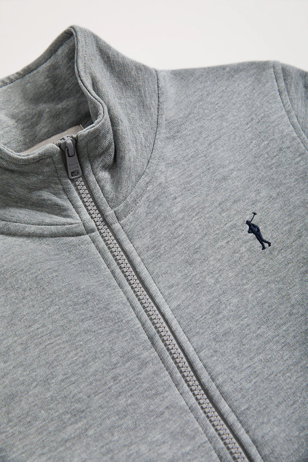 Grey-vigore high-neck open sweatshirt with Rigby Go logo - Image 9