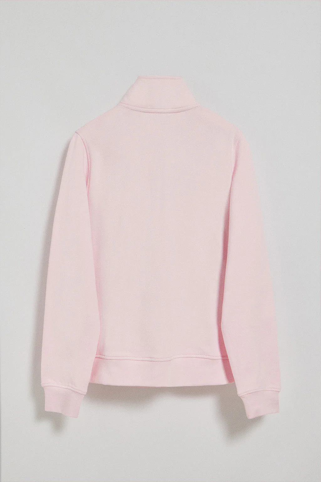 Pink high-neck zip-up sweatshirt with Rigby Go logo - Image 7