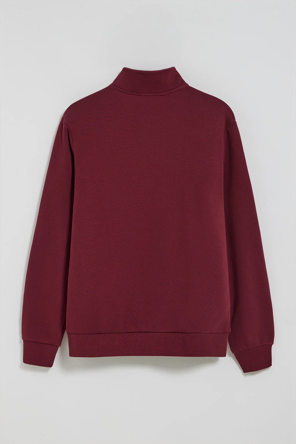 Maroon half-zip sweatshirt with Rigby Go embroidered logo - Image 6