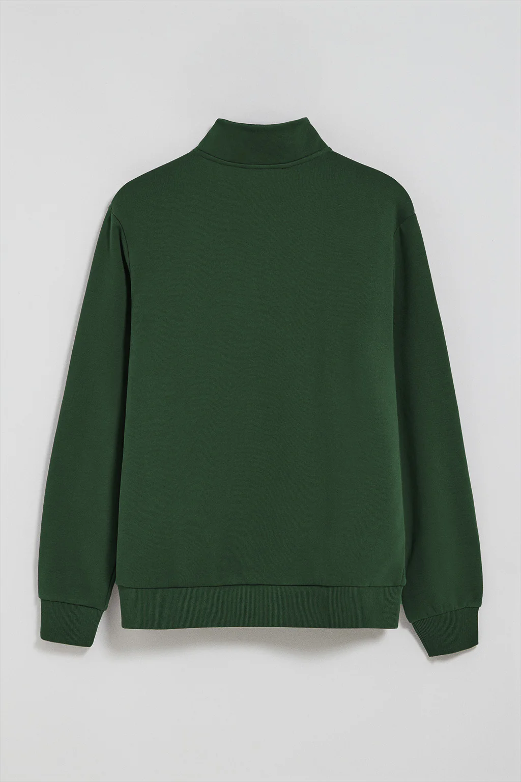 Bottle-green half-zip sweatshirt with Rigby Go embroidered logo - Image 6