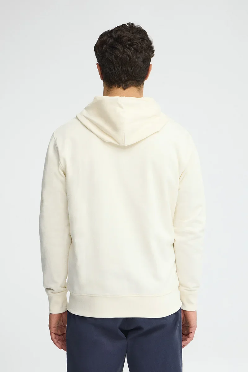 Nude zipped hoodie with Rigby Go embroidered logo - Image 5