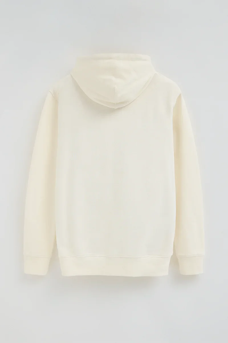 Nude zipped hoodie with Rigby Go embroidered logo - Image 8
