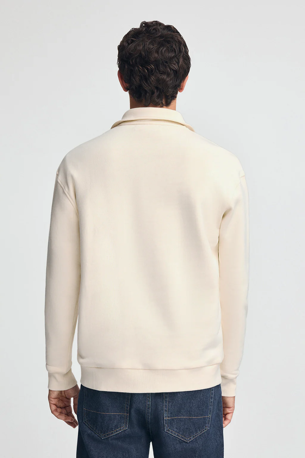 Nude half-zip sweatshirt with Established 2012 Polo Club logo - Image 5
