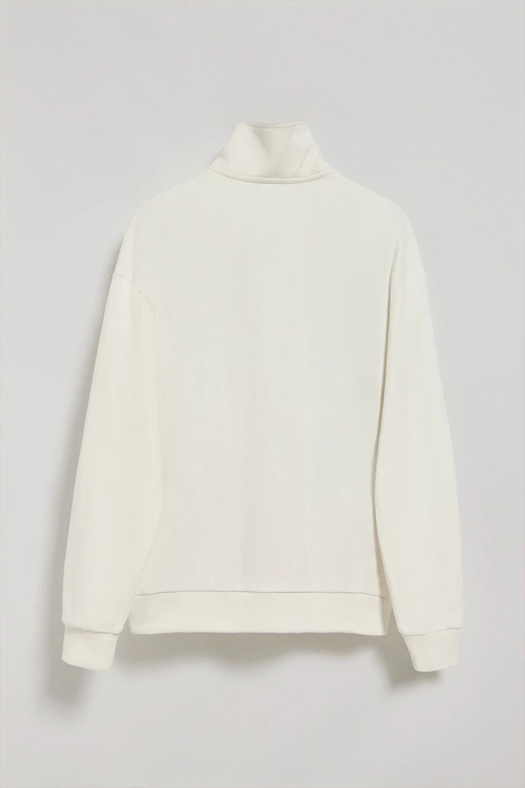 Beige half-zip sweatshirt Seldon with Polo Club graphic - Image 6