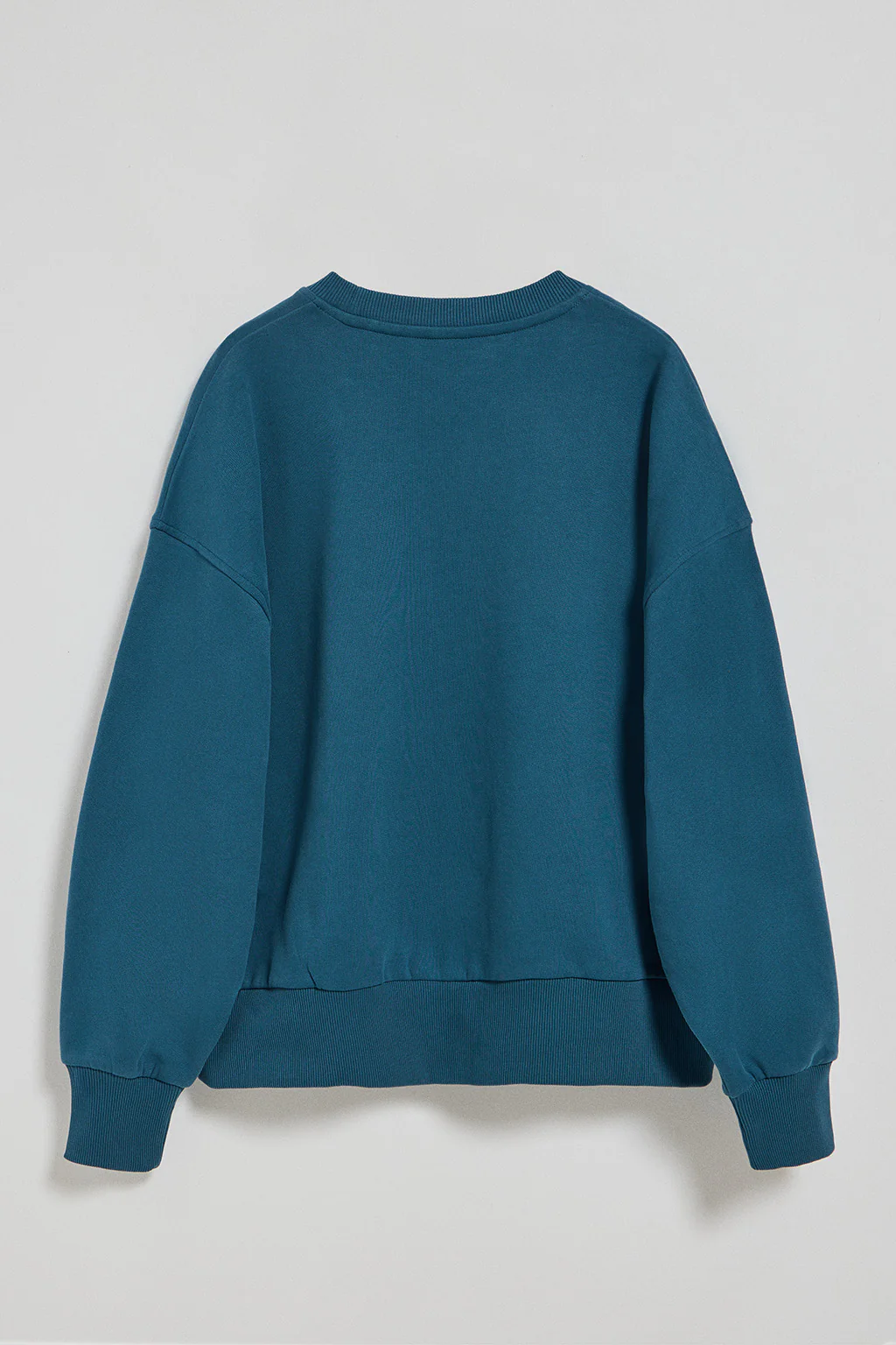 Blue round-neck basic sweatshirt with front Polo Club rubber logo - Image 6