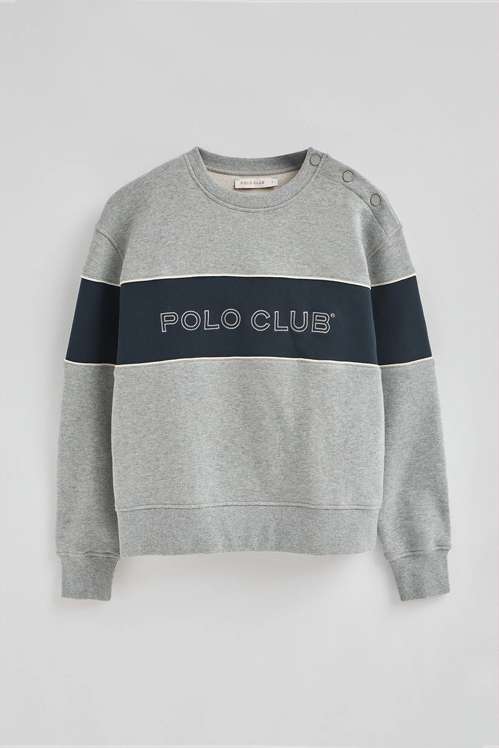 Grey-marl boxy-fit with Polo Club logo - Image 6
