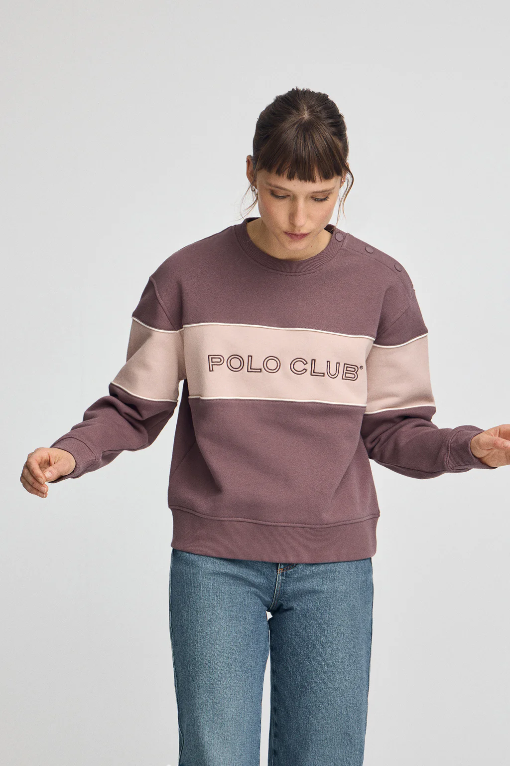 Taupe-pink boxy-fit with Polo Club logo - Image 3