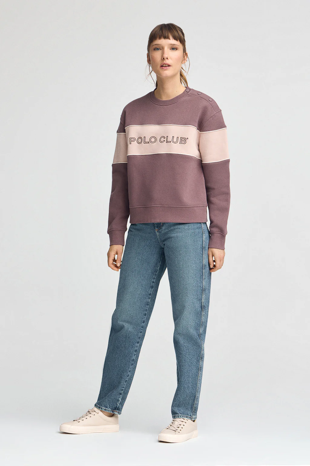 Taupe-pink boxy-fit with Polo Club logo - Image 5