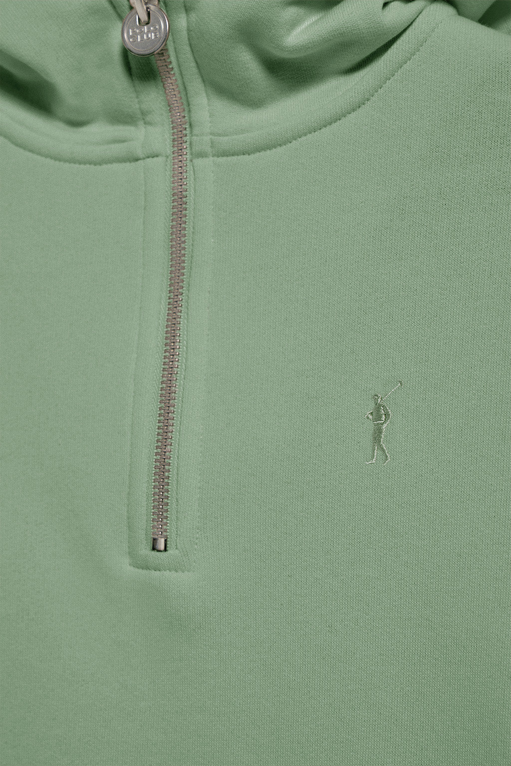 Jade-green zipped hoodie Sinsajo with Rigby Go logo - Image 6