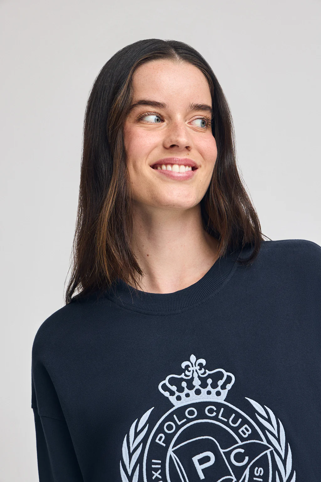 Navy-blue sweatshirt Syren with nautical embroidery - Image 3