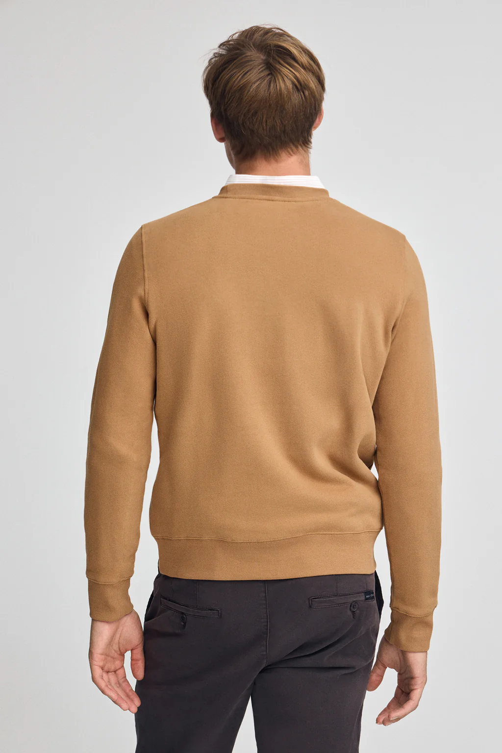 Camel relaxed-fit sweatshirt with Polo Club logo - Image 5