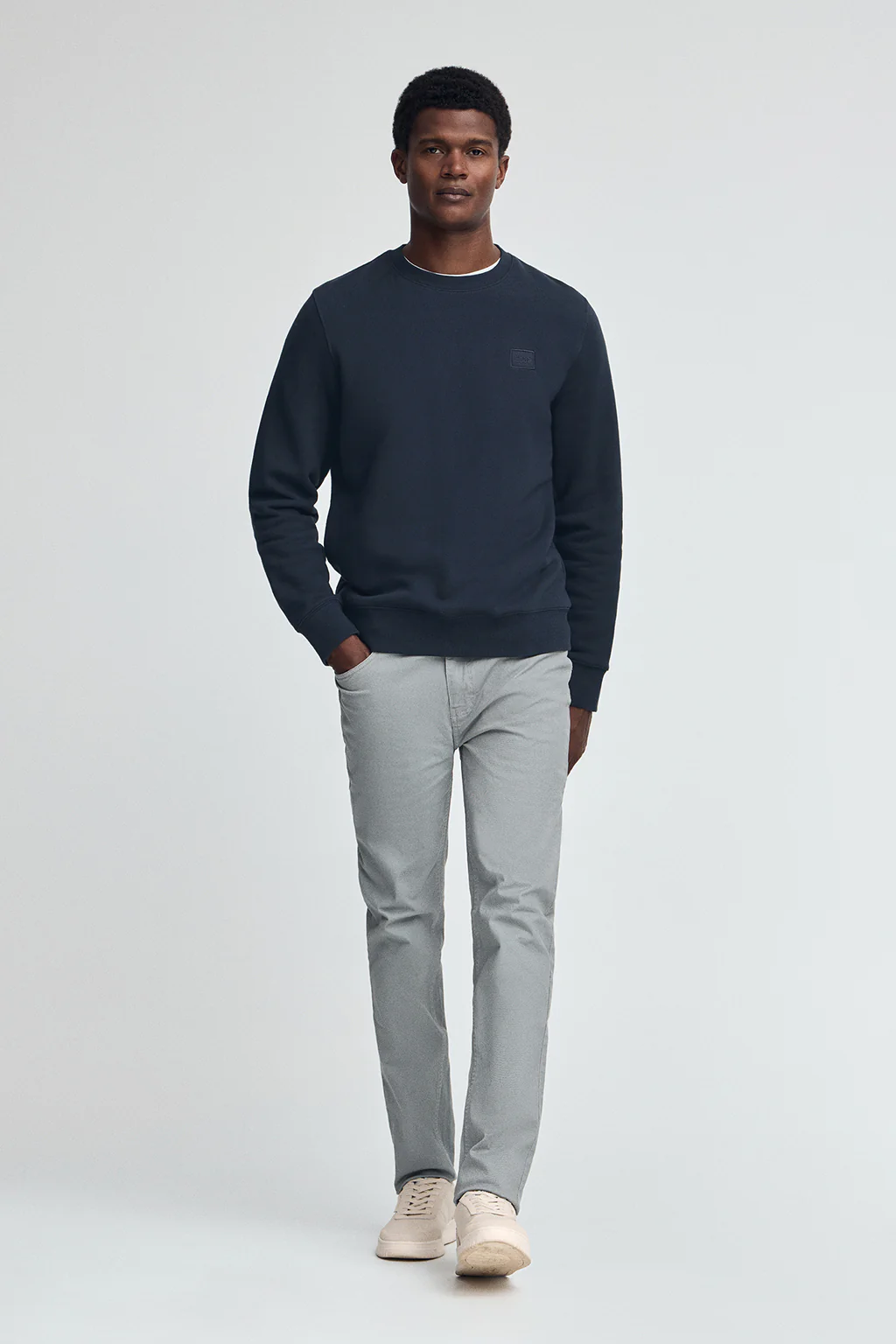 Navy-blue relaxed-fit sweatshirt with Polo Club logo - Image 3