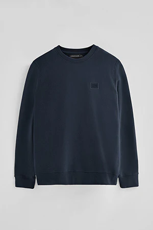 Navy-blue relaxed-fit sweatshirt with Polo Club logo - Image 9