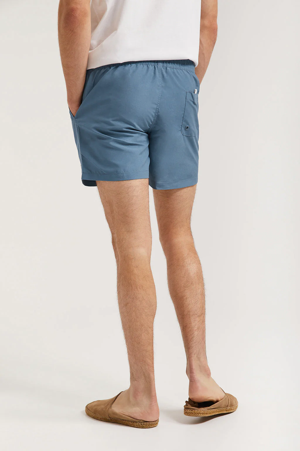 Denim-blue swim shorts with Polo Club detail - Image 4