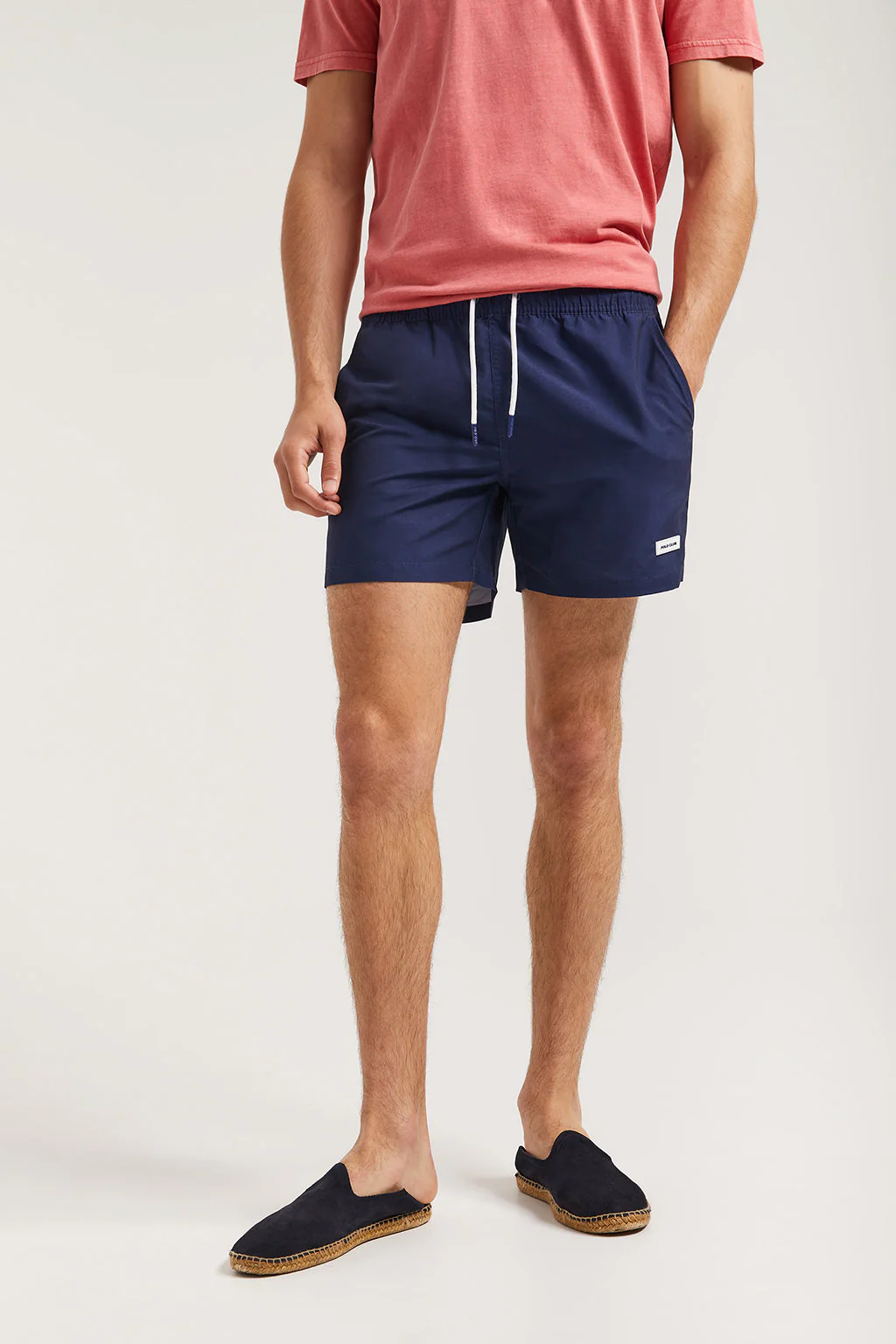 Navy-blue swim shorts with Polo Club detail - Image 3
