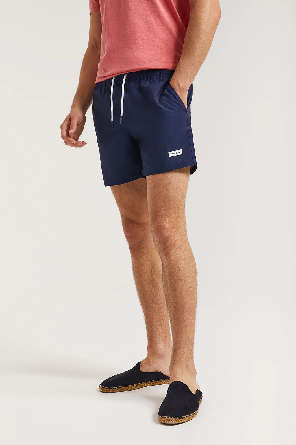 Navy-blue swim shorts with Polo Club detail - Image 5