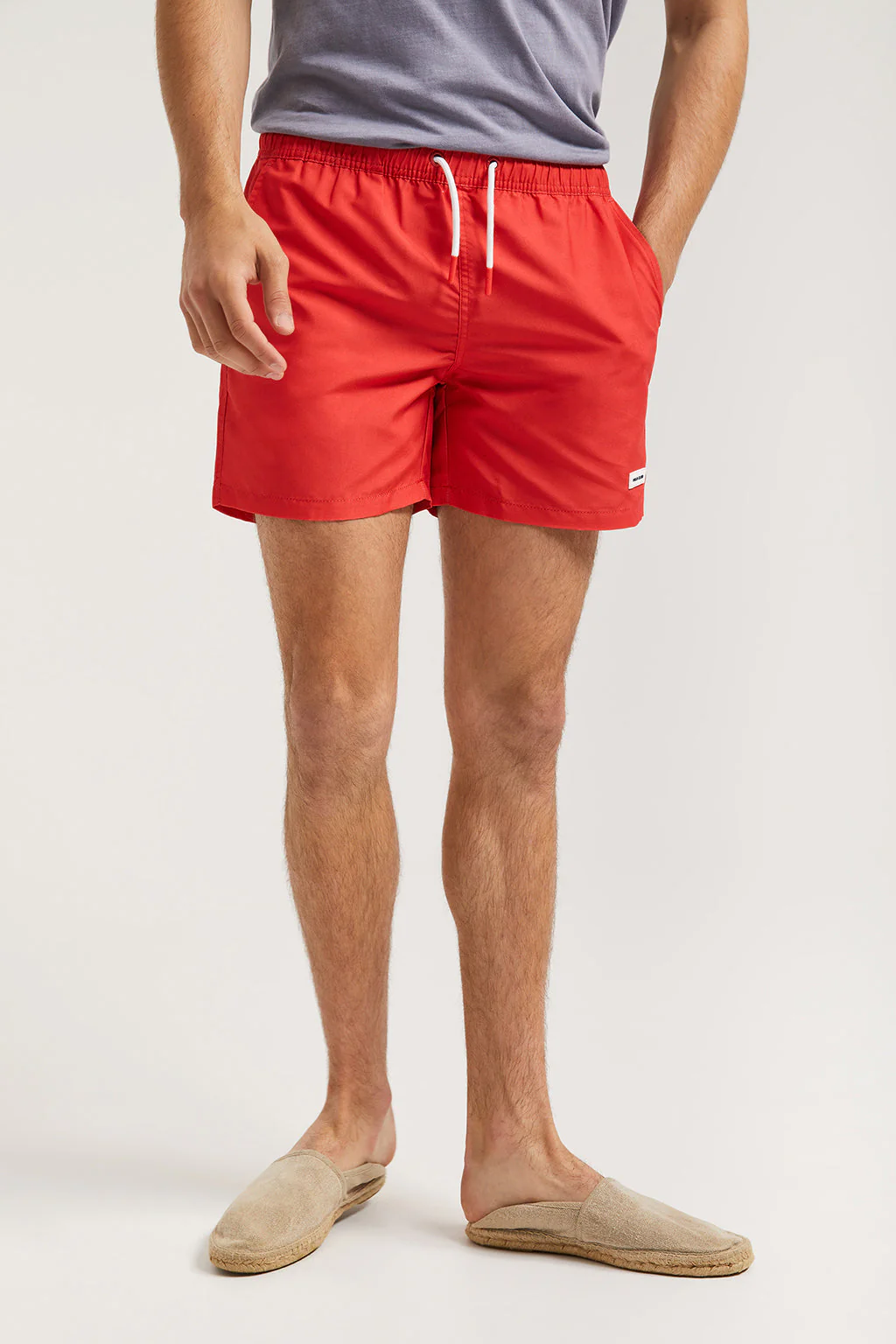Red swim shorts with Polo Club detail - Image 2