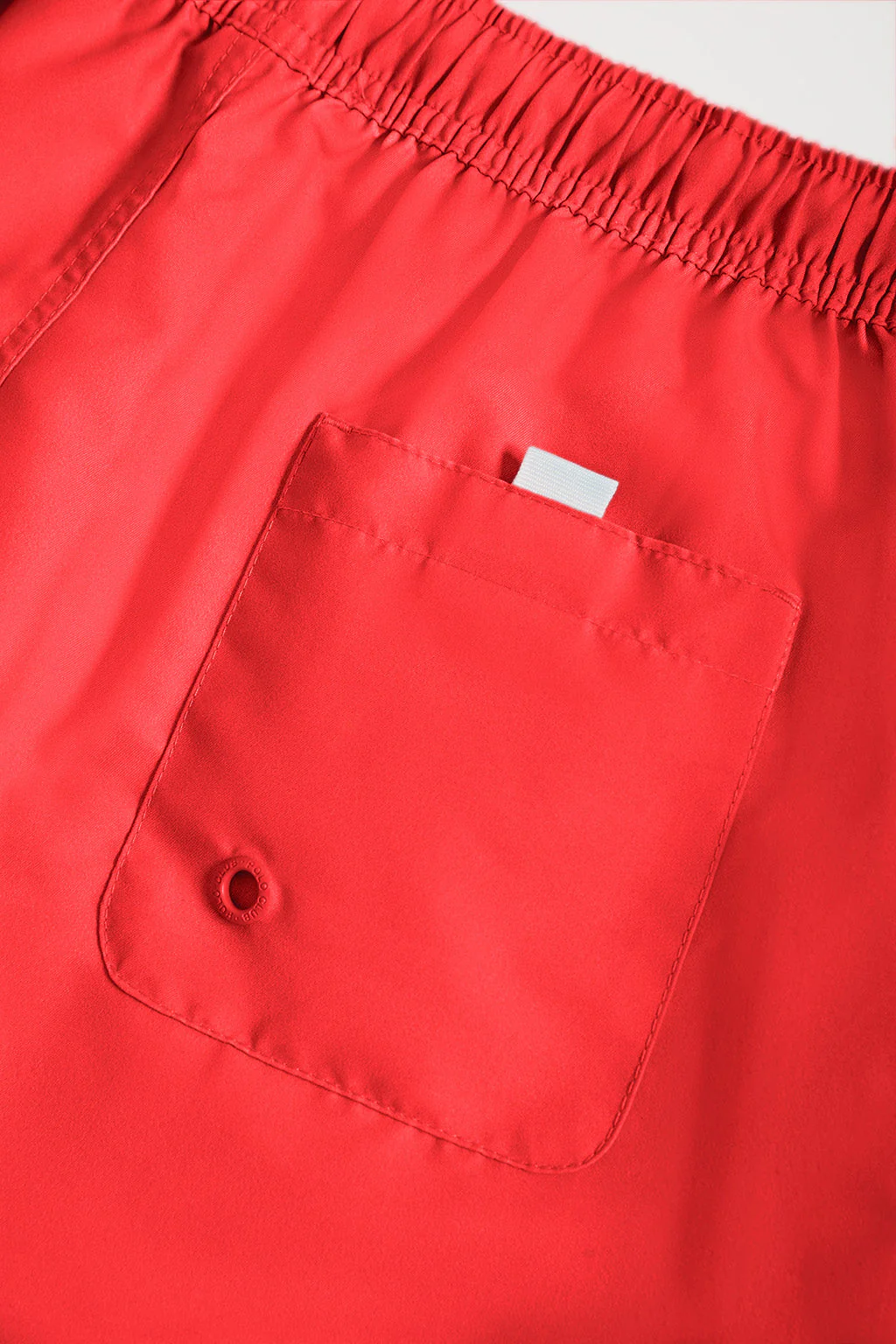 Red swim shorts with Polo Club detail - Image 8