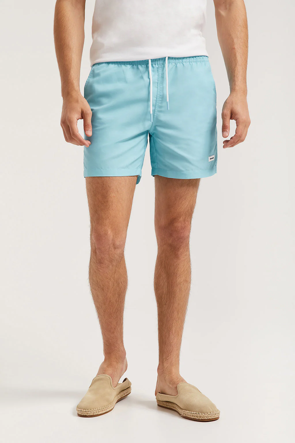 Sky-blue swim shorts with Polo Club detail - Image 5