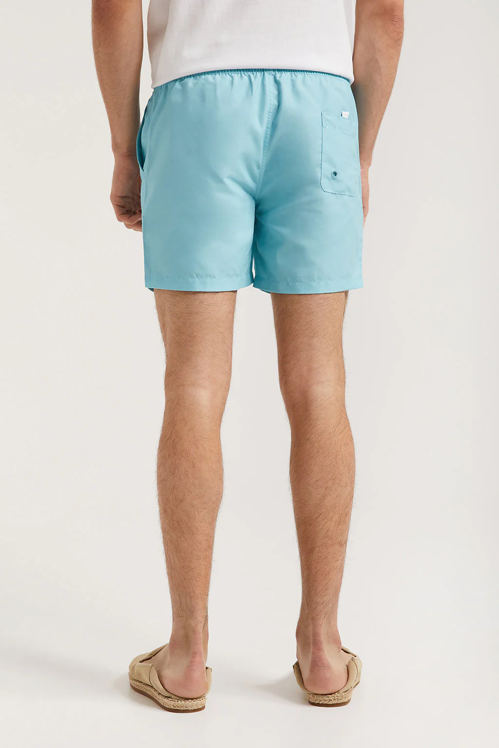 Sky-blue swim shorts with Polo Club detail - Image 6
