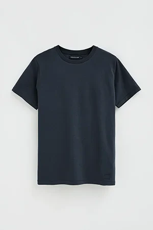 Navy-blue round-neck T-shirt with Polo Club patch - Image 10