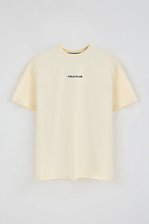 Nude round-neck T-shirt with nautical print - Image 10