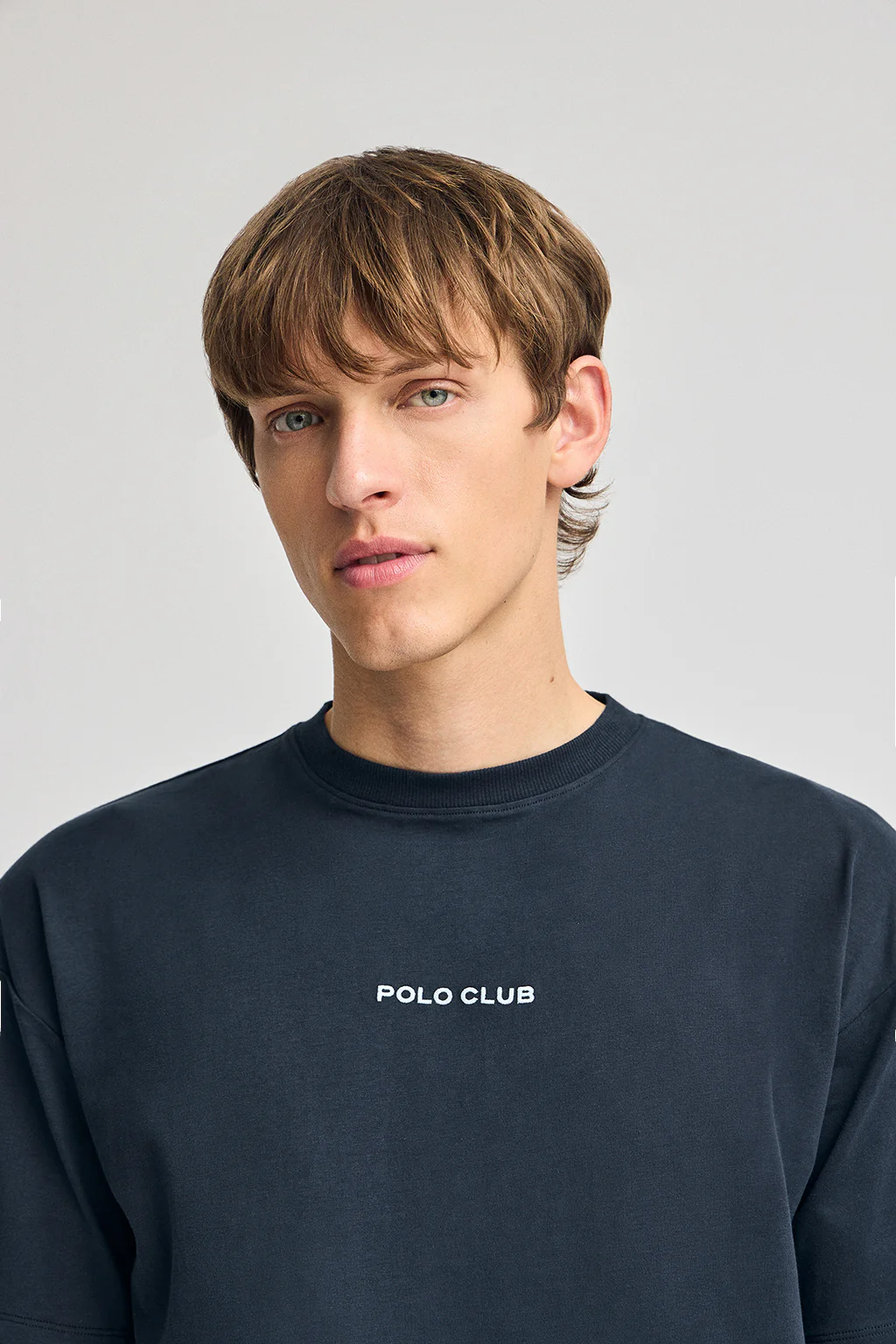 Navy-blue round-neck T-shirt with nautical print - Image 3