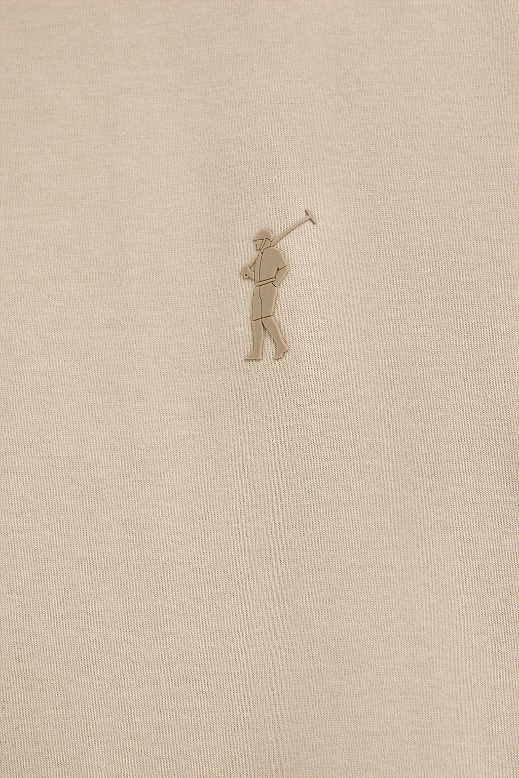 Beige T-shirt with Rigby Go rubber logo - Image 6