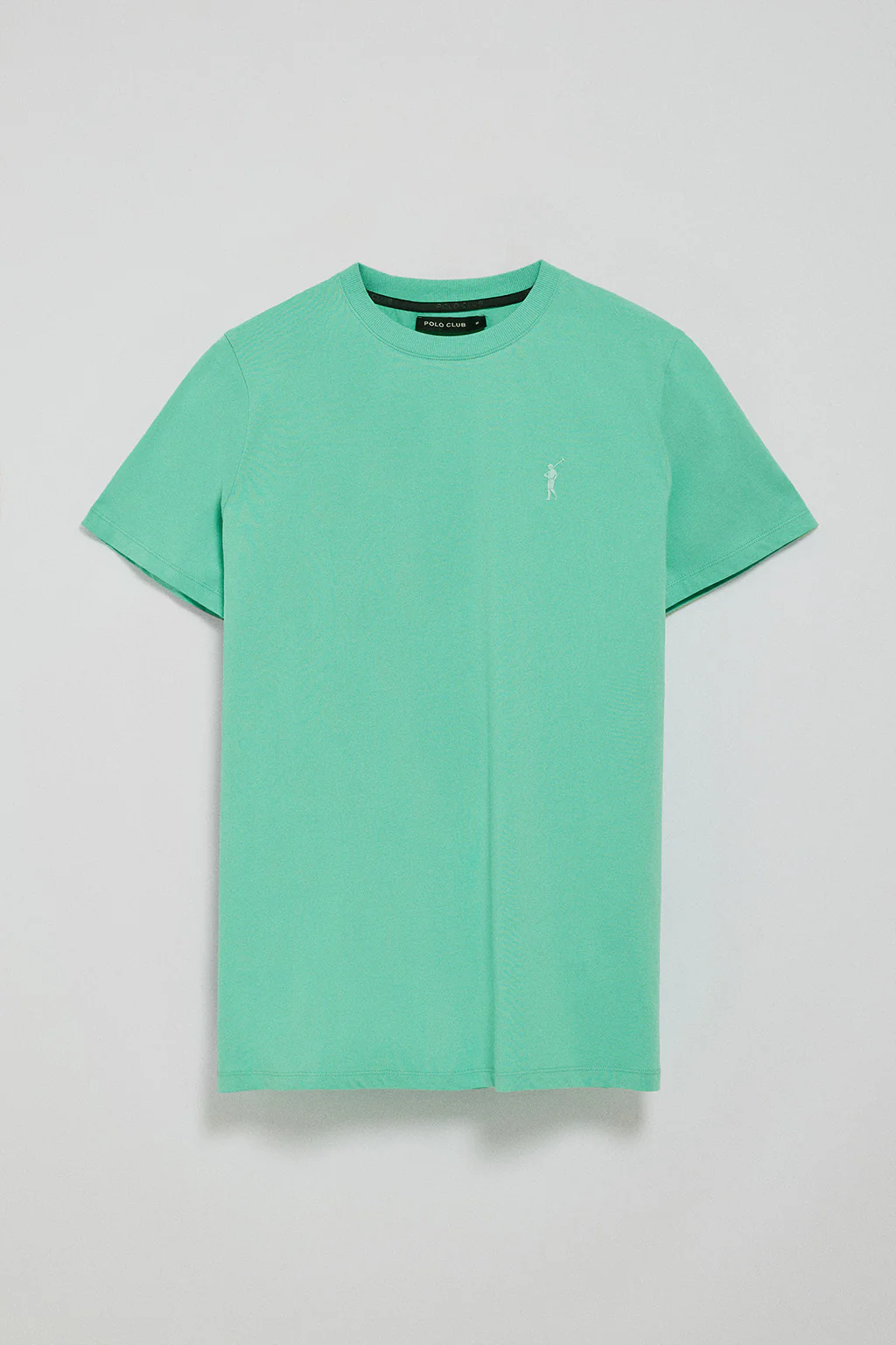 Aqua round-neck T-shirt with Rigby Go rubber embroidery - Image 7