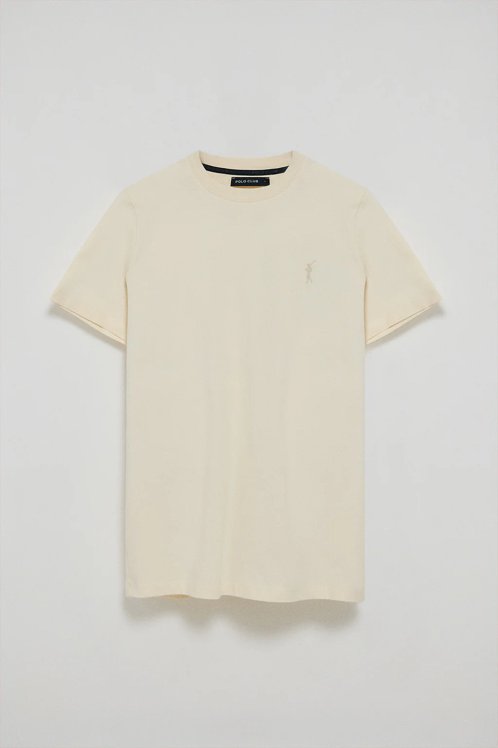 Nude round-neck T-shirt with Rigby Go rubber embroidery - Image 7