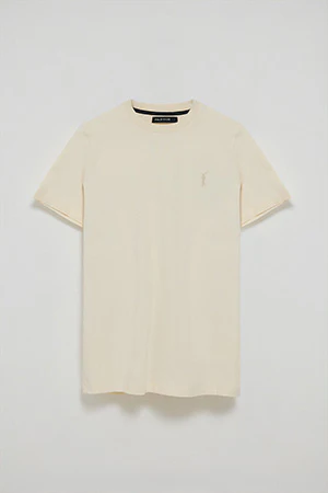 Nude round-neck T-shirt with Rigby Go rubber embroidery - Image 8