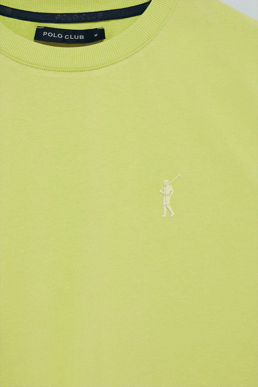 Lime-green round-neck T-shirt with Rigby Go rubber embroidery - Image 6