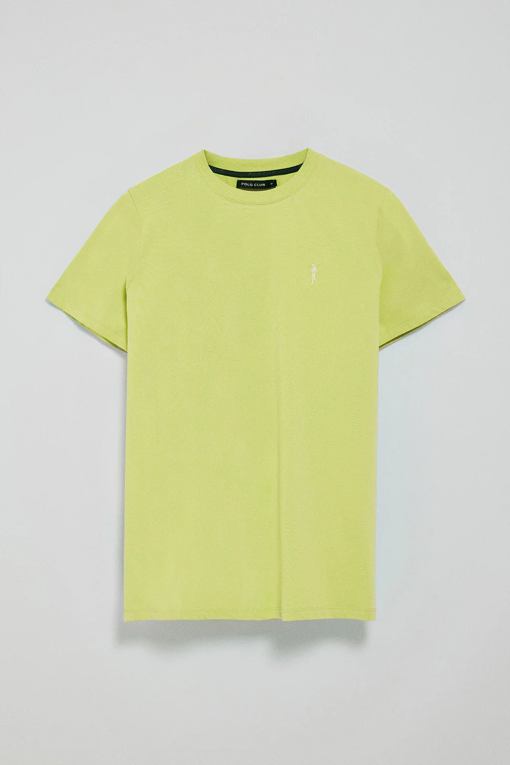 Lime-green round-neck T-shirt with Rigby Go rubber embroidery - Image 7