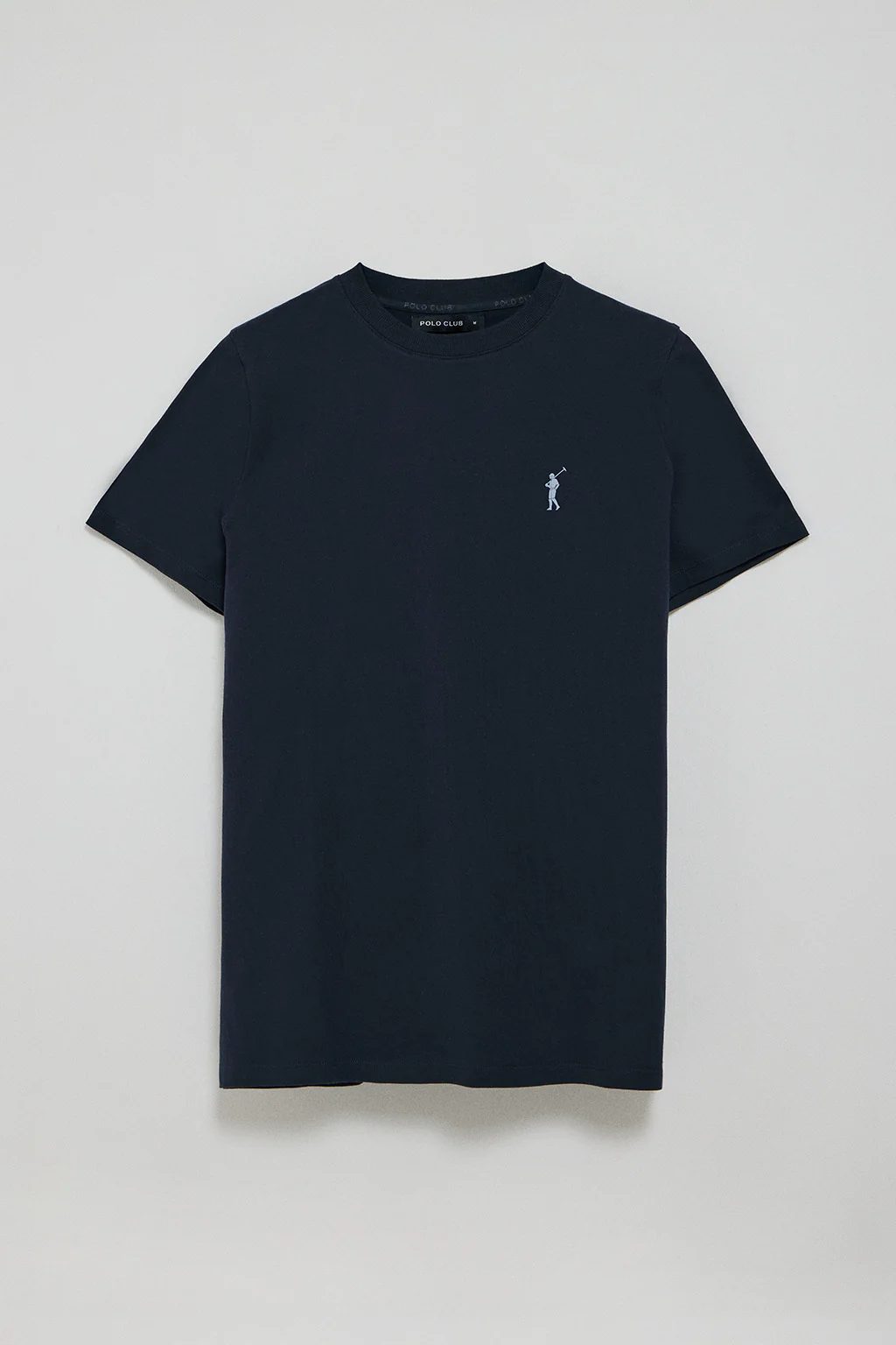 Navy-blue round-neck T-shirt with Rigby Go rubber embroidery - Image 7