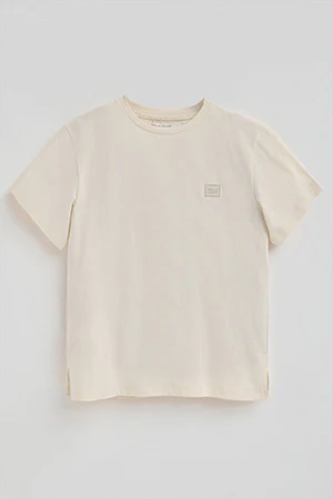 Nude straight-fit T-shirt with Polo Club branded patch - Image 9