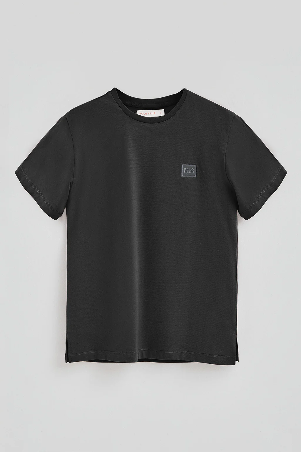 Dark-grey straight-fit T-shirt with Polo Club branded patch - Image 6