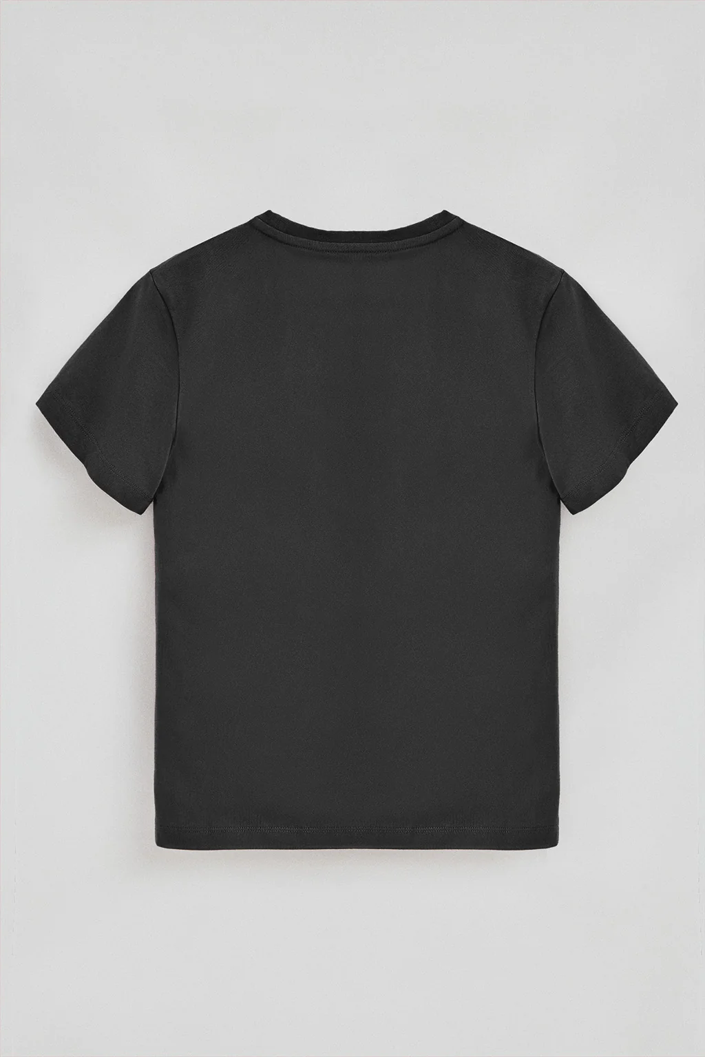 Dark-grey straight-fit T-shirt with Polo Club branded patch - Image 8