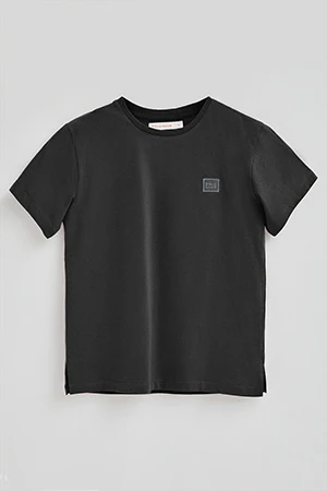 Dark-grey straight-fit T-shirt with Polo Club branded patch - Image 9