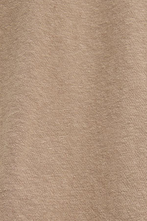 Light-brown short-sleeve cotton-linen T-shirt with Polo Club logo - Image 11