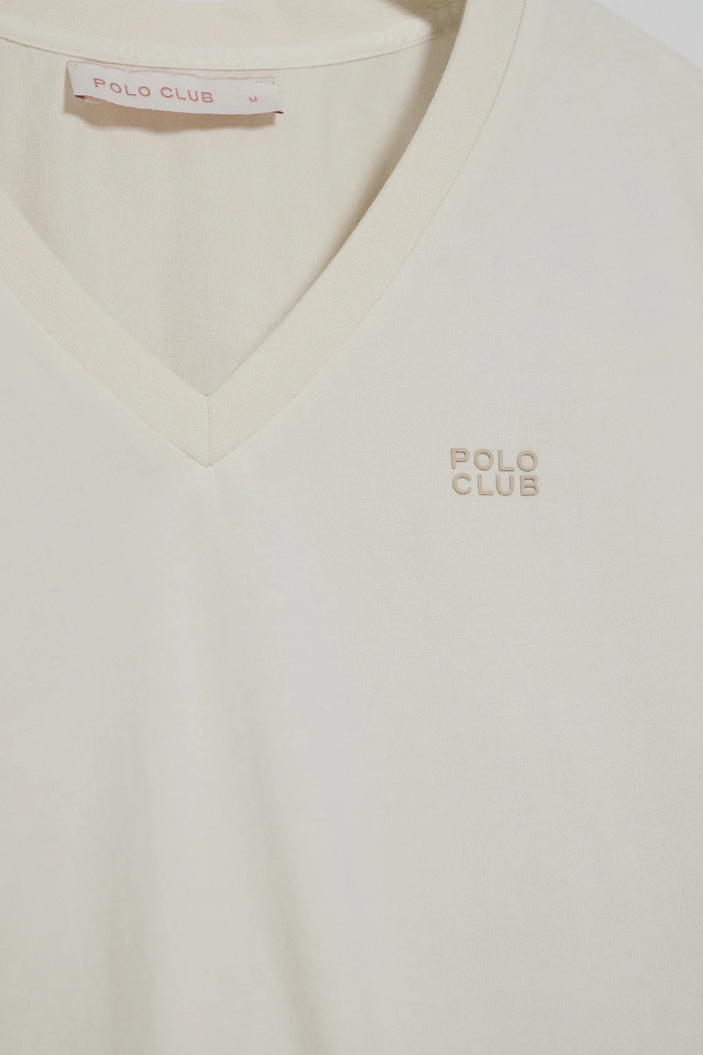 Nude tee Turia with peach-skin finish and Polo Club rubberised print - Image 6