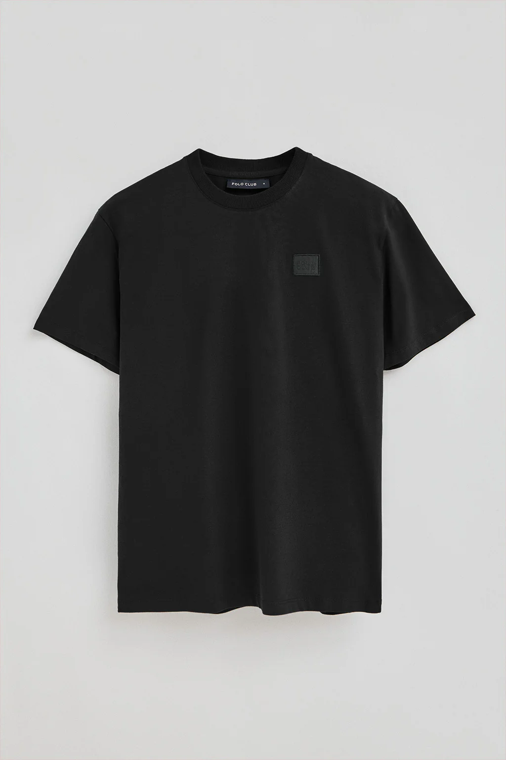Black T-shirt with Polo Club branded patch - Image 10