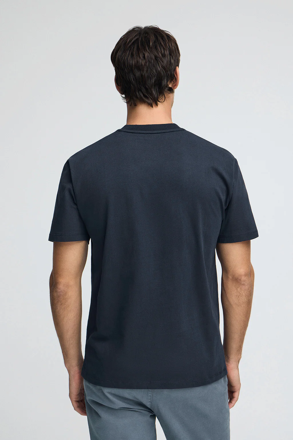 Navy-blue T-shirt with Polo Club branded patch - Image 5
