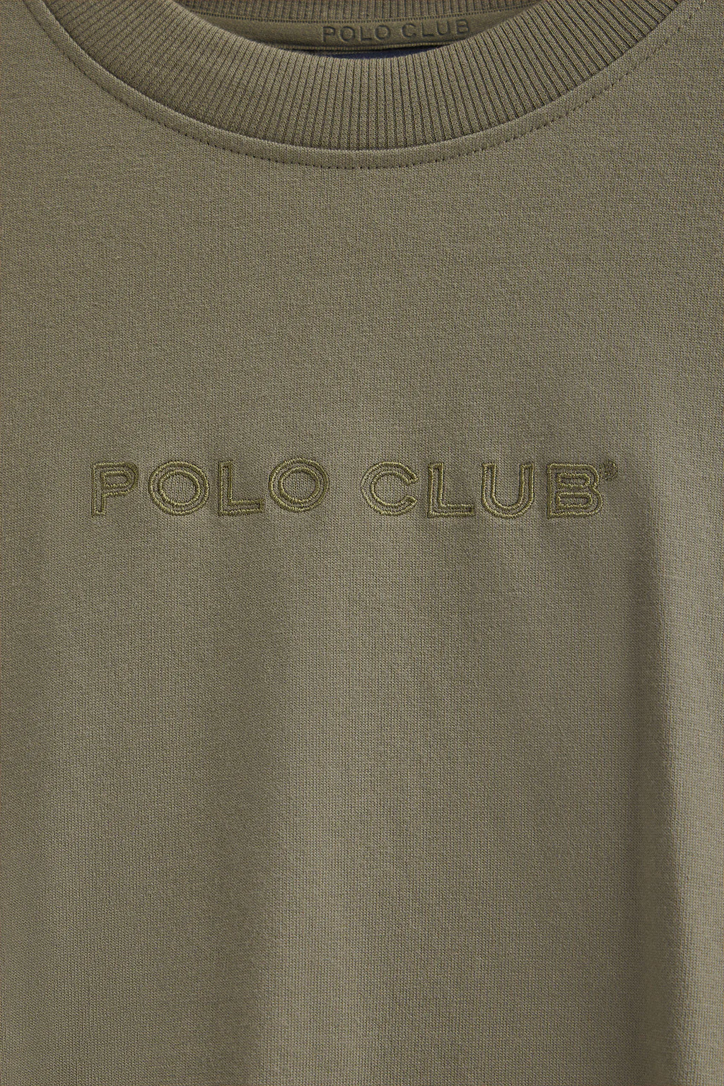 Army-green T-shirt Caliope with Polo Club embroidered logo - Image 7