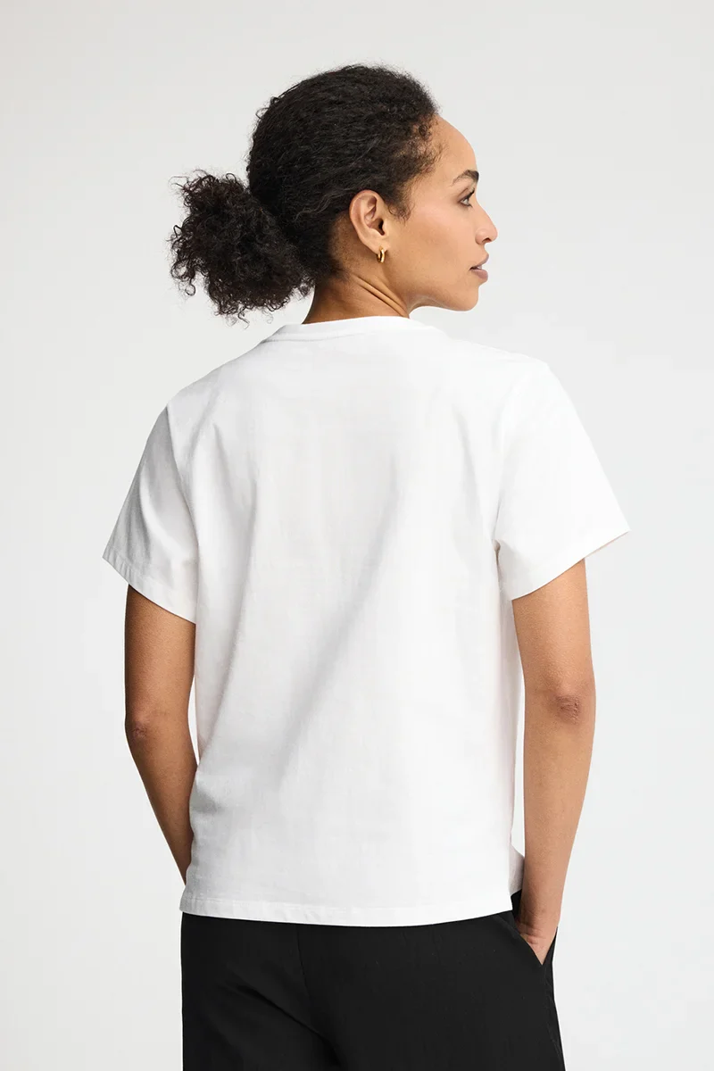 White short-sleeve regular-fit T-shirt with Polo Club embroidery - Image 5