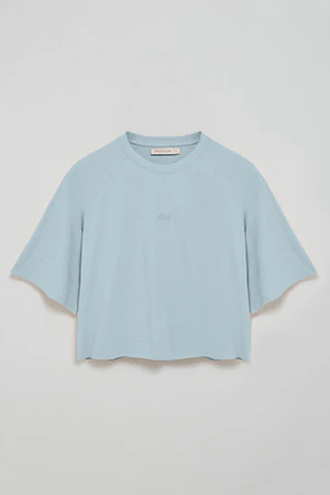 Light-blue T-shirt Danae with embroidered logo - Image 9