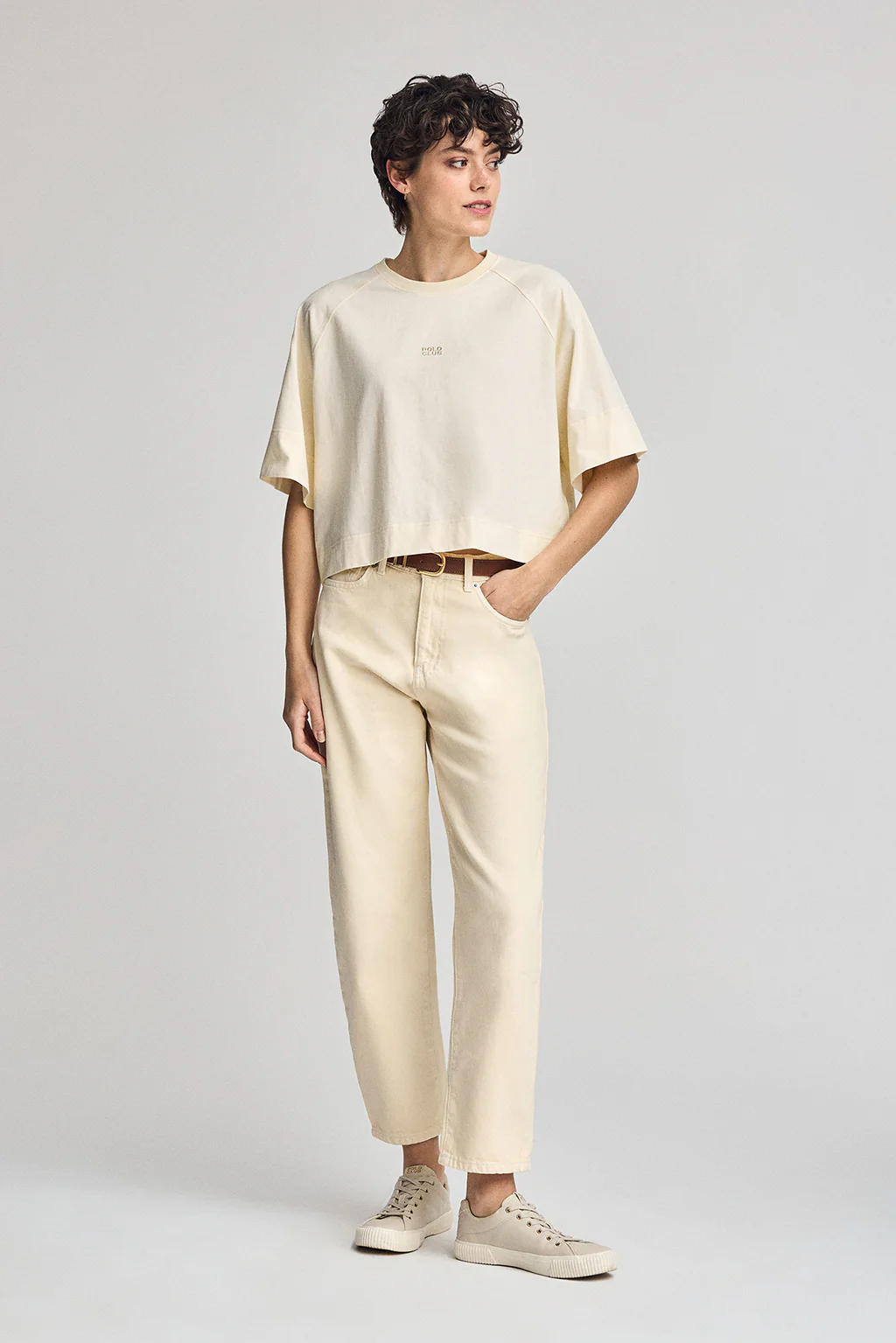 Nude T-shirt Danae with embroidered logo - Image 4