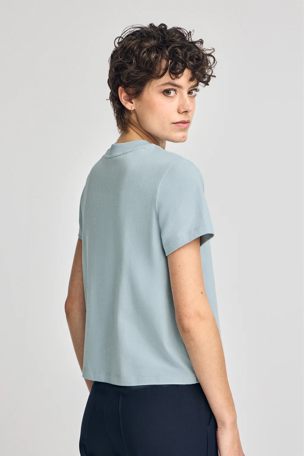 Light-blue T-shirt Diamond with Polo Club foil print - Image 2